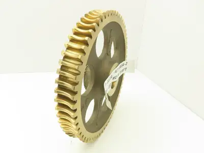 60 Tooth Bronze Worm Gear 10" Dia 1.5" Bore with 1-1/8" Output Shaft Gearbox Kit