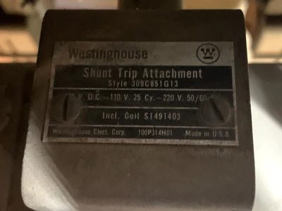 Westinghouse DB100 Air Circuit Breaker