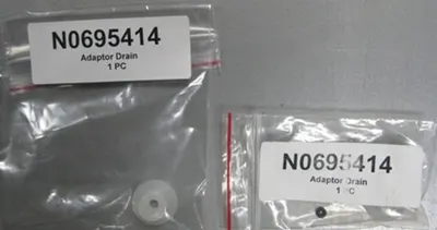 QTY. 2. PERKIN ELMER ADAPTOR DRAIN, NO: NO695414....