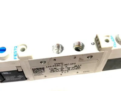 USED FESTO AIR PILOT CONTROL SOLENOID VALVE 5/3 CLOSED 566476