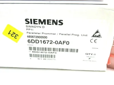 NEW SIEMENS 6DD1672-0AF0 PARALLEL PROGRAMMER PP1I 6DD16720AF0