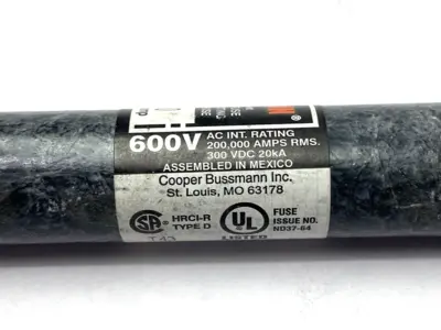 USED FUSETRON TIME-DELAY CURRENT LIMITING FUSE CLASS RK5 600V 10A SHELFWARE
