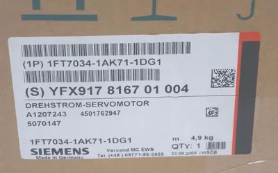 NEW SIEMENS 1FT7034-1AK71-1DG1 SERVO MOTOR 1FT70341AK711DG1