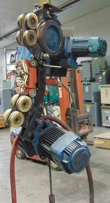 Mannesmann Dematic AG 440 lb Rail Mount Electric Chain Hoist 32/8 ft/min. Used