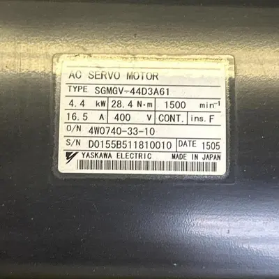 Used YASKAWA SGMGV-44D3A61 Industrial Controls Ohio US | Surplus Asset Holdings #1289400
