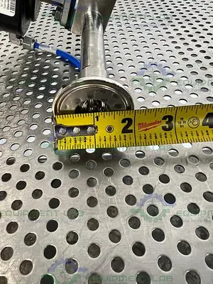 USED ITT PURE-FLO A208 DIAPHRAGM 4-WAY VALVES 90PSI W/ 3/4" AND 1" SANITARY FITTINGS