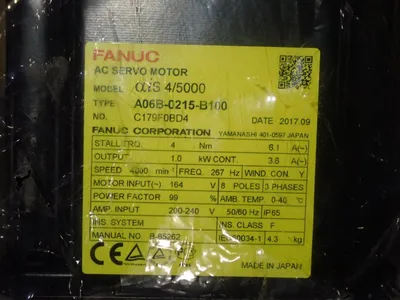 NEW 2017 FANUC A06B0215B100