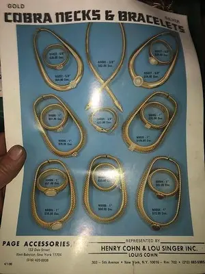 GOOSENECK COBRA- FASHION JEWELRY MANUFACTURING PACKAGE