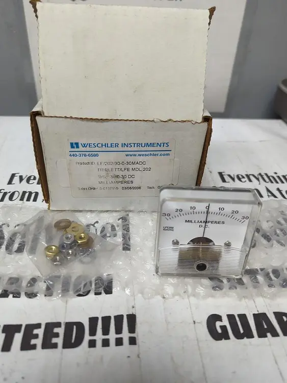 New | in-Stock WESCHLER 30-0-30MADC Meters - Misc | Surplus Asset Holdings #1206867