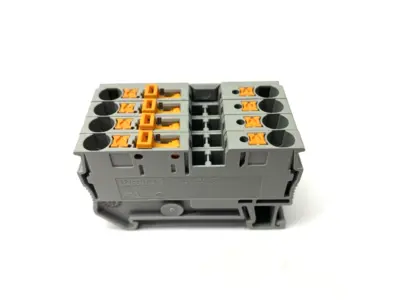 USED PHOENIX CONTACT KNIFE DISCONNECT TERMINAL BLOCK 3211933 LOT OF 4