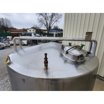 Used 6,500L (1,717 gal) Stainless Insulated Jacketed Liquid Storage Vessel Tank
