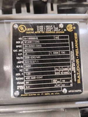 BALDOR RELIANCE A-16688845 ELECTRIC MOTORS | ESS Industrial Equipment Sales (4)