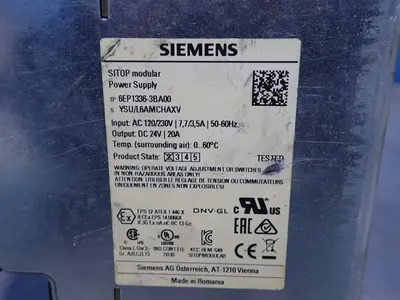 Used SIEMENS 6EP13363BA00 Power Supplies | HGR 24 #738814