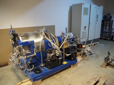 Krettek ProCent P 63 B Pilot horizontal peeler centrifuge, 316L SS.