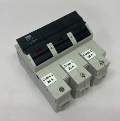 USED RITTAL FUSE HOLDER 3-POLE, UP TO 60A 9345015