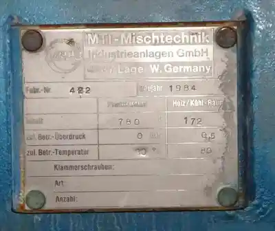 USED MTI MISCHTECHNIK M300/K800