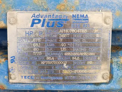 USED TECO-WESTINGHOUSE APH07504TE5