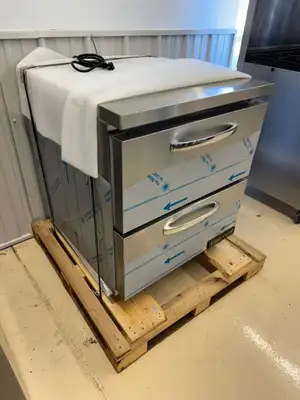 New | in-Stock Continental Old Stock 27" Continental D27N Designer Line Undercounter 2 Drawer Refrigerator 120V Undercounter Refrigerators Illinois US | Falcon Restaurant Supply #1375023
