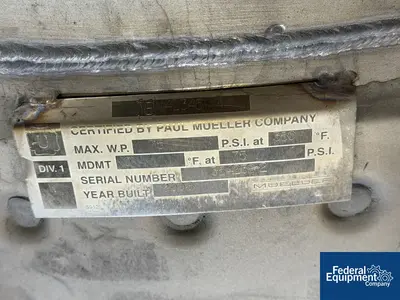 Used Processall 124 Cu Ft ProcessAll Plow Mixer Dryer, 304 S/S, Model 3500S Plow Mixers Ohio US | Federal Equipment Company #1337700