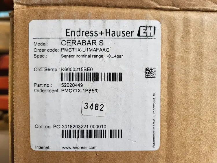 New | in-Stock ENDRESS+HAUSER PMC71X-U1MAFAAG Miscellaneous Equipment (Electrical & Power) British Columbia CA | Lenmark #277647