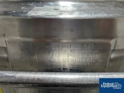 USED Precision 200 Liter Precision Stainless Reactor, 316 S/S, 45/100#