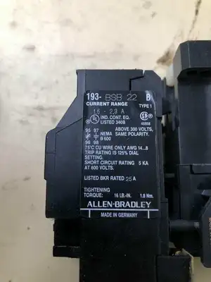 Allen-Bradley 100-A09ND3 Series B Contactor / Reversing Starter 9A 600V