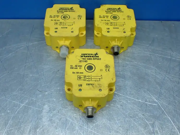 Used TURCK BI50UQ80RP6X2H1143 Proximity Sensors Ohio US | HGR 24 #907454