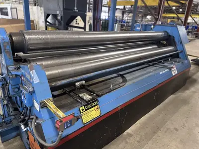 Used 2008 BERTSCH 2512 HYDRAULIC 4 ROLL Plate Bending Rolls including Pinch Illinois US | Machinery Marketing International #1360725