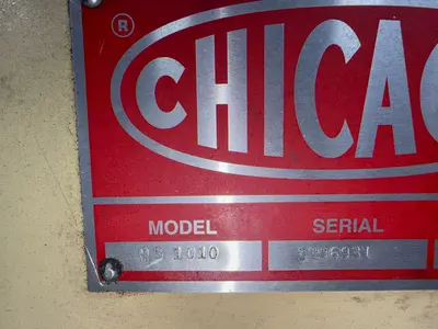 Used CHICAGO HS1010 Power Squaring Shears (Gauge) Ohio US | HGR 24 #1186217