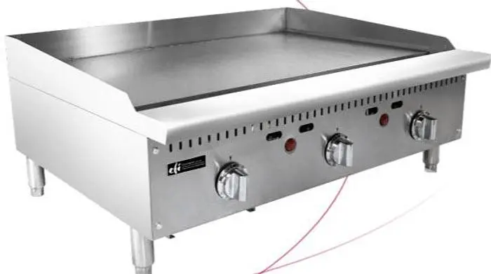 36" flat top grill - thermostatically controlled