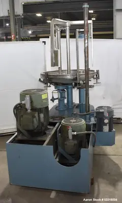 Used Myers Tri-Shaft Disperser-Mixer-Emulsifier – 36” Diameter, Hydraulic Lift, Refurbished