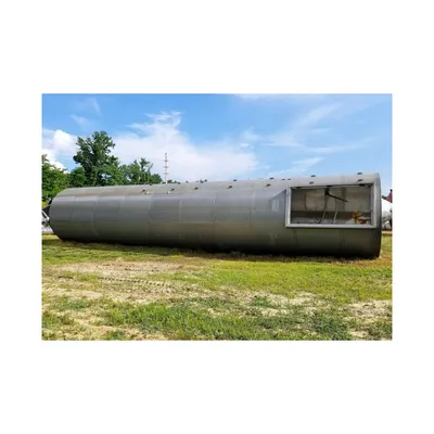 Used 882 Cubic Foot Aluminum Plastic Pellet Silo 8' Dia. X 39' High