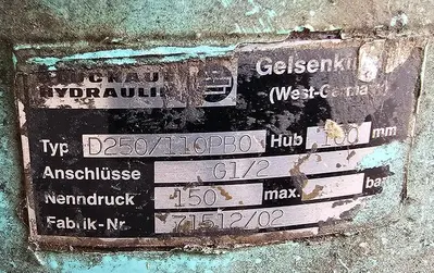 USED DUCKAU HYDRAULIK D250/110PB0