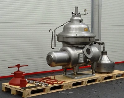 Westfalia MSD 130-07-076 hermetic cold milk separator, 316SS.