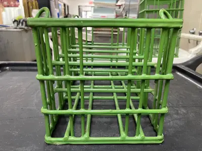 Used Sani Stack Used Sani Stack Coated wire Plate Washing Basket Crate R20 Baskets Illinois US | Falcon Restaurant Supply #1376224
