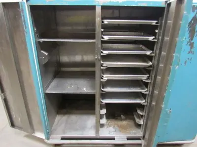 Wear Ever 3 Door Rolling Bakers Tool Storage Drying Soap Curing Rack W/ Trays