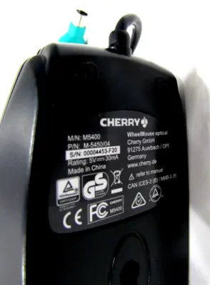 NEW CHERRY M-5450/04 OPTICAL WHEEL MOUSE M545004 LOT OF 4