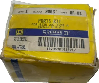 NEW SQUARE D 9998-AA-81 PARTS KIT X 2 SETS 9998AA81