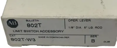 ALLEN BRADLEY 802T-W3 LIMIT SWITCH ACCESSORY SER. B 802TW3 NEW, SURPLUS