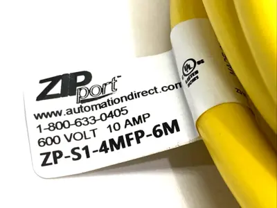 New | in-Stock Automation Direct ZP-S1-4MFP-6M Connector Accessories Michigan US | Maverick Industrial Sales #1454195