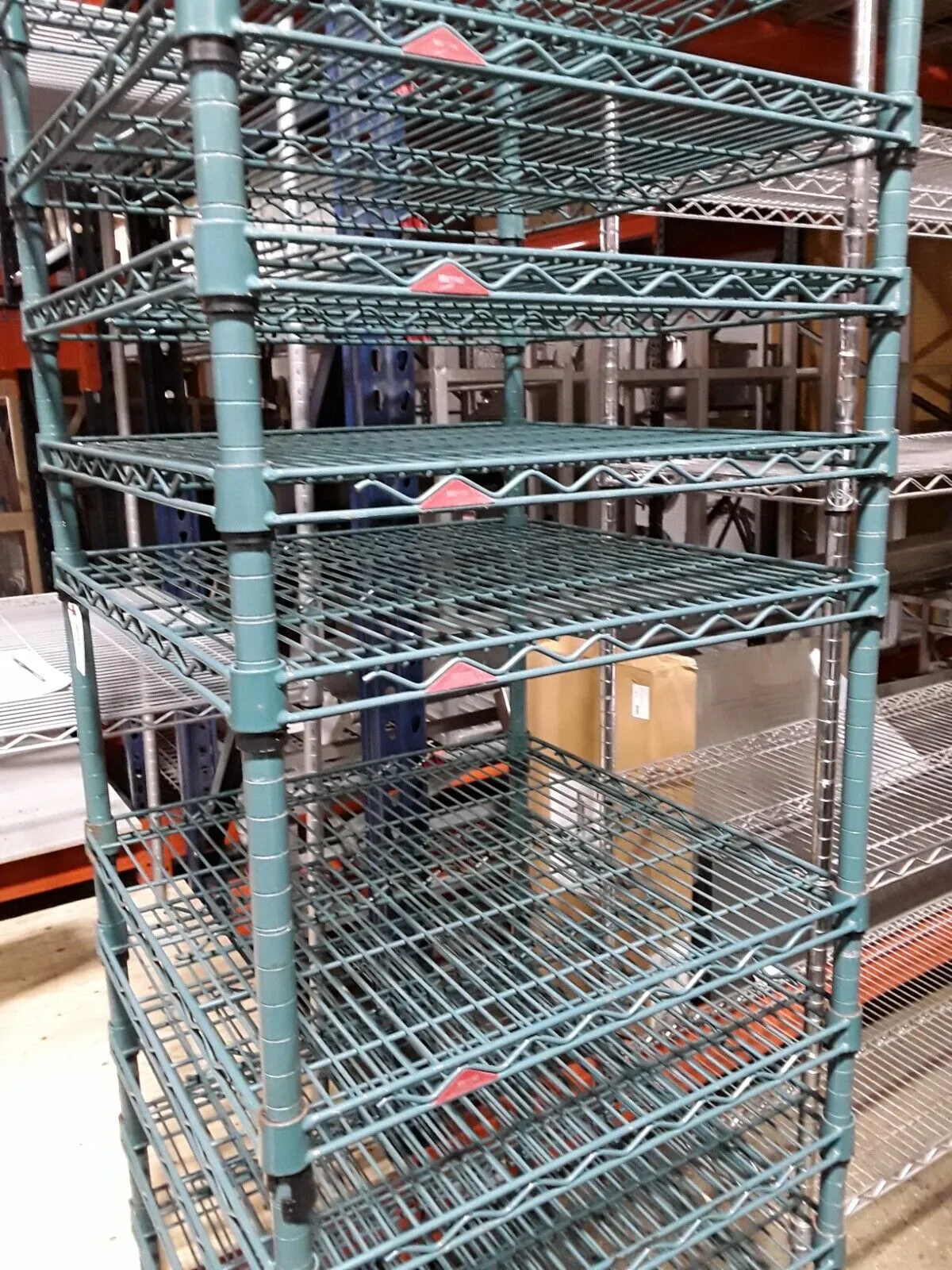 24" x 24" Wire Rack Shelving, 10 tiers with Casters