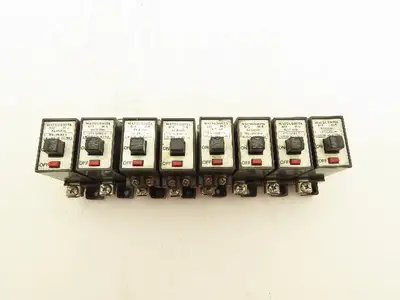 Matsushita 41-15192 B-12 M-5 Circuit Breakers 220VAC 1A 2A 5A Mixed Lot of 8