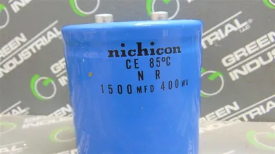 Pair of 2 Nichicon CE 85° Capacitors 1500 MFD 400 WV Used