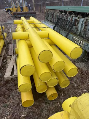 (20) 6' LONG x 36" HIGH IDEAL SHIELD TWO LINE PLASTIC COATED HEAVY DUTY GAURDRAIL BARRIER: YOBRO #24874