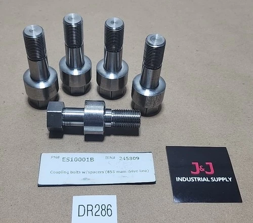 *NEW* [5] ES10001B Coupling Bolts With Spacers 855 Main Drive Line + Warranty!