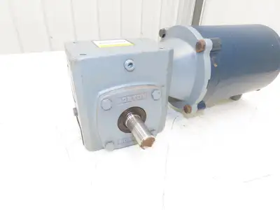 Leeson C4T17NC46A Gearmotor 30:1 Boston Gear Reducer 58rpm .5Hp 230/460V 56C LH