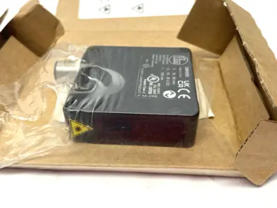 USED IFM OPTICAL LASER DISTANCE SENSOR, MICROMETER RANGE