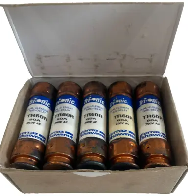 NEW FERRAZ SHAWMUT TR60R FUSES 60A 25V LOT OF 10