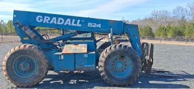 6,000 LB X 24' GRADALL MODEL #524 OFF ROAD TELEHANDLER, WITH SOLID RUBBER TIRES: YOBRO #25163