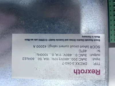 Rexroth DKCXX.3-04-7 Drive Controller